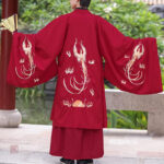 Long Kimono Rouge pour Homme