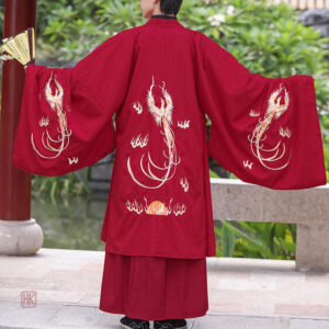Long Kimono Rouge pour Homme