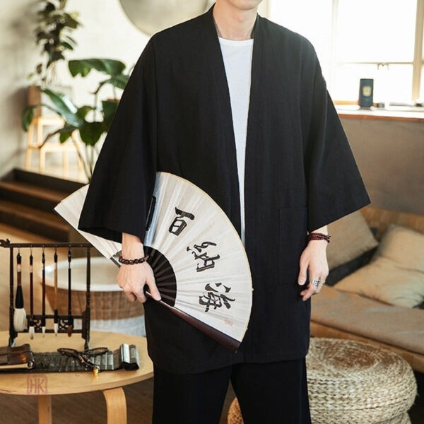 kimono-homme-moderne-1 Kimono moderne pour homme en tissu léger