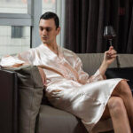 Peignoir kimono pour homme en tissu doux