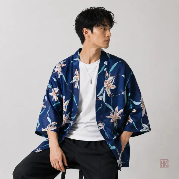 Kimono homme plage élégant et léger pour les journées ensoleillées
