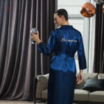 Peignoir kimono homme, idéal pour un look décontracté à la maison