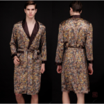 Peignoir kimono homme en tissu satiné doux