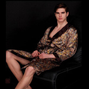 Kimono homme satin idéal pour les moments de détente