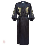 Vêtement élégant pour homme, kimono satin dragon