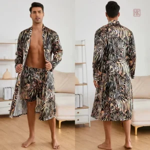 Kimono homme avec motif tigre, élégant et confortable
