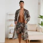 Peignoir kimono homme, design tigre original et stylé