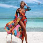 Kimono Imprimé Femme Long