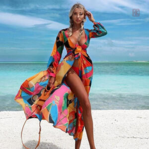 Kimono Imprimé Femme Long