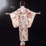 Kimono femme style japonais traditionnel