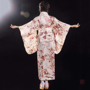 Kimono femme style japonais traditionnel