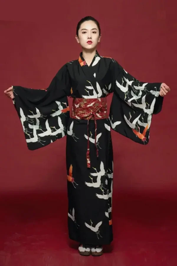 Robe kimono élégante en coton doux