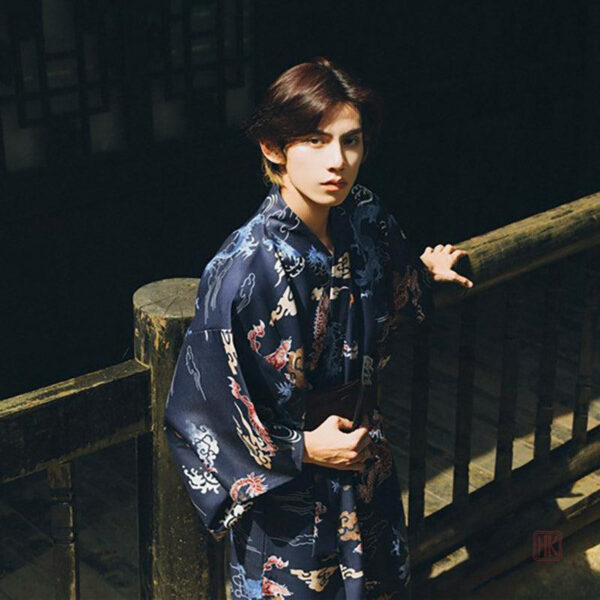 Vêtement traditionnel japonais en coton pour homme