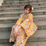 Style kimono fleuri pour une touche chic
