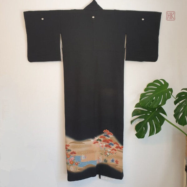 Kimono en soie, style japonais