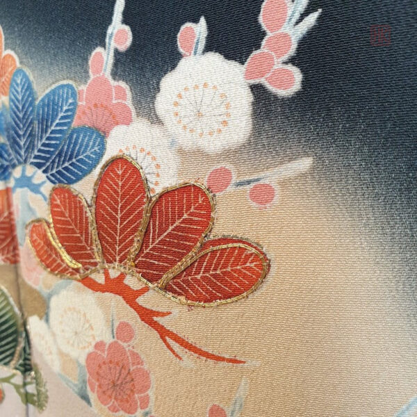 Kimono en soie, coupe raffinée