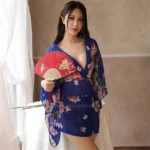 Peignoir kimono élégant en tissu léger