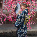 Kimono traditionnel japonais inspiré des geishas pour femmes