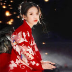 Kimono traditionnel femme, élégant et raffiné