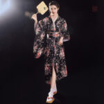 Kimono Japonais Femme Noir