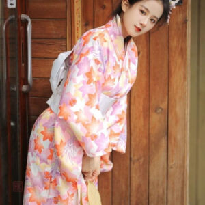 Kimono japonais aux couleurs éclatantes