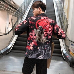 Kimono Fleuri Japonais pour Homme