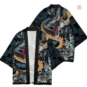 Veste Kimono Homme avec motif dragon