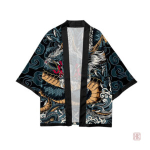 Veste traditionnelle homme, design dragon