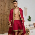 Kimono homme en satin de soie