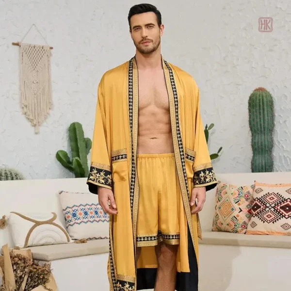 Kimono japonais chic en soie