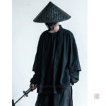 Veste ample homme avec motifs samouraïs