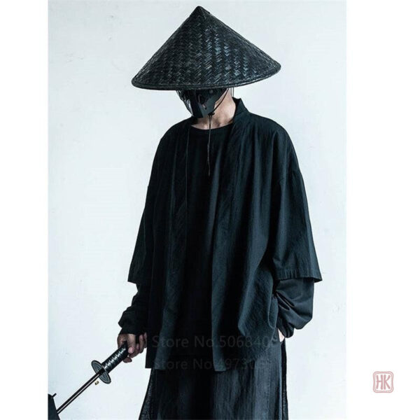 Veste ample homme avec motifs samouraïs