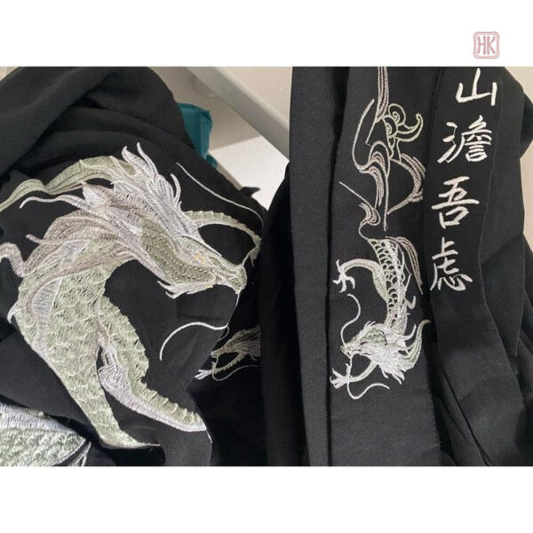 Kimono japonais pour homme, style traditionnel avec dragon