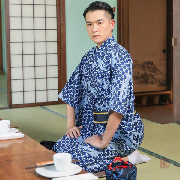 Vêtement traditionnel japonais pour homme en kimono