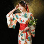 Kimono japonais original pour femme, style élégant et traditionnel