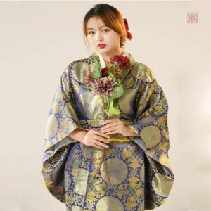 Kimono satin japonais femme élégant et léger