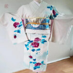 Kimono Femme en Soie Traditionnel Japonais