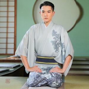 Kimono japonais traditionnel homme vintage