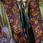 Kimono élégant avec motifs japonais classiques