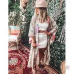 Peignoir kimono féminin, style élégant et confortable