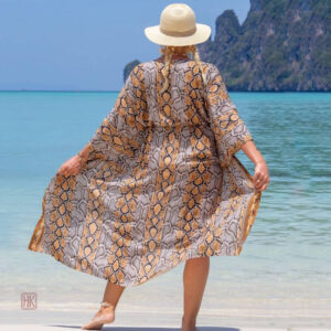 Kimono d'extérieur pour femme, coupe longue