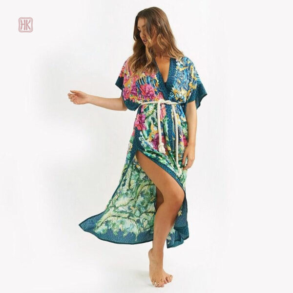 Kimono long style bohème pour femme