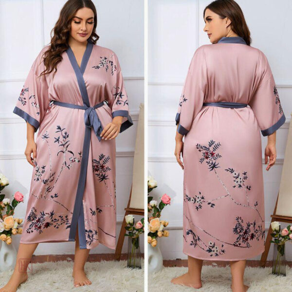 Kimono ample en grande taille, style féminin et confortable