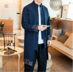 Style décontracté du kimono pour homme en bleu