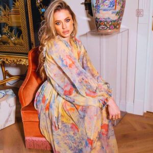 Kimono long imprimé pour femme