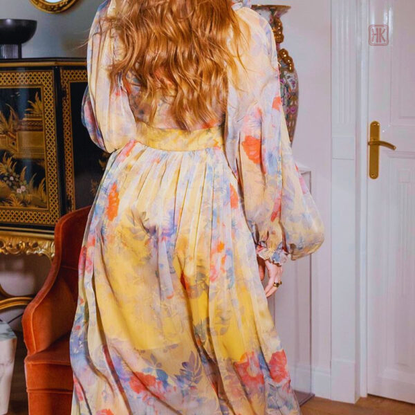 Kimono élégant avec imprimé coloré