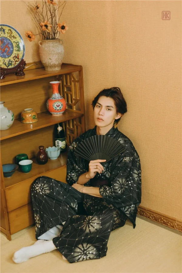 Kimono Homme en tissu léger et fluide