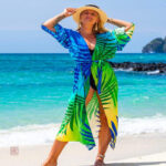 Kimono Long Tropical pour femme