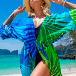 Mode estivale : kimono femme tropical