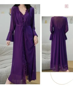 Veste kimono élégante en teinte violette
